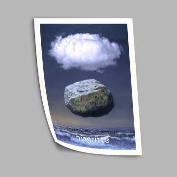  Magritte Clear ideas Galerie Brachot , κάδρο, μαύρη κορνίζα 2