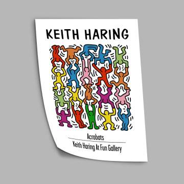  Keith Haring At Fun Gallery , κάδρο, μαύρη κορνίζα 2