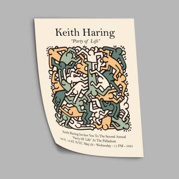 Exhibition Poster, Party of Life, Keith Haring 2
