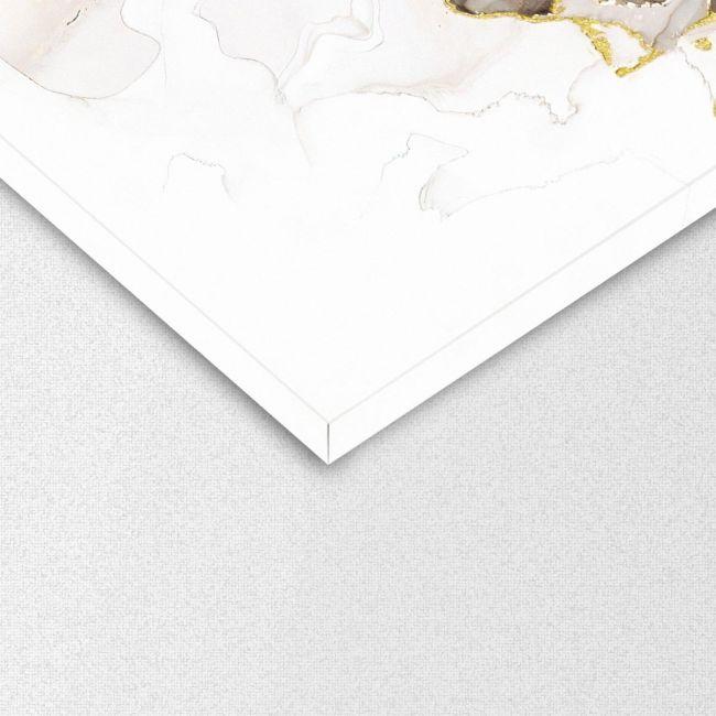 Canvas print Beige brown and gold