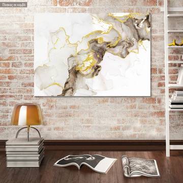 Canvas print Beige brown and gold Framed canvas View 1 2