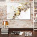 Canvas print Beige brown and gold