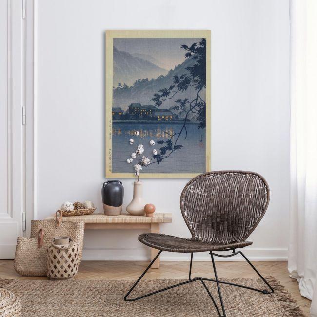 Canvas print Yomoto spa, Kawase Hasui
