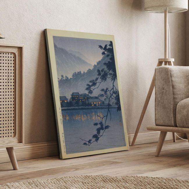 Canvas print Yomoto spa, Kawase Hasui