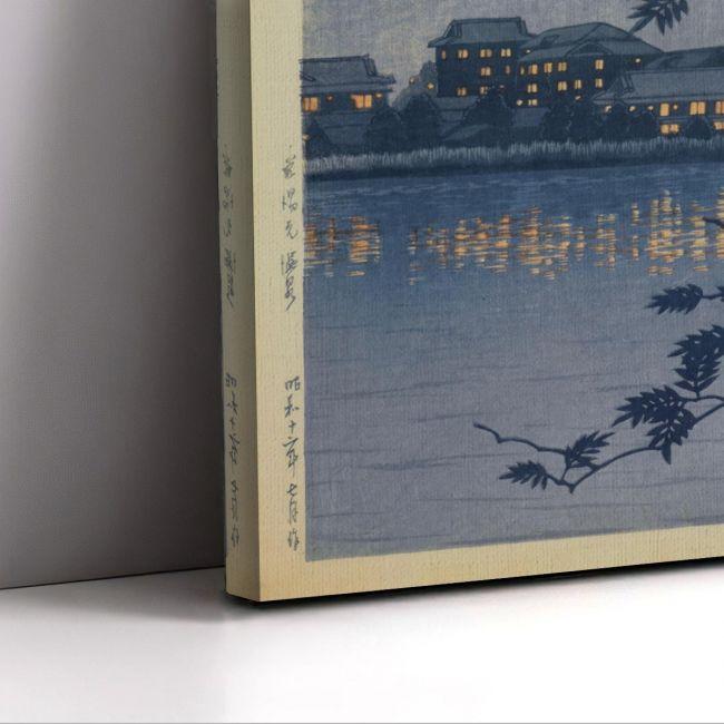 Canvas print Yomoto spa, Kawase Hasui