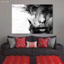 Canvas print Portrait black and white