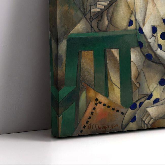 Canvas print Woman with a fan, Metzinger J.