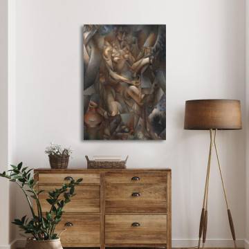 Canvas print Woman with a horse Metzinger J. Framed canvas View 1 2