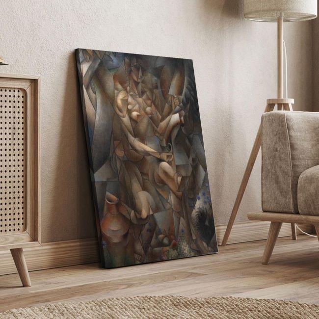 Canvas print Woman with a horse, Metzinger J.