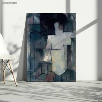 Πίνακας ζωγραφικής  Nude Mondrian P. Καμβάς τελαρωμένος