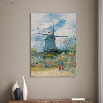 Πίνακας ζωγραφικής Le moulin de la Galette Vincent van Gogh Καμβάς τελαρωμένος