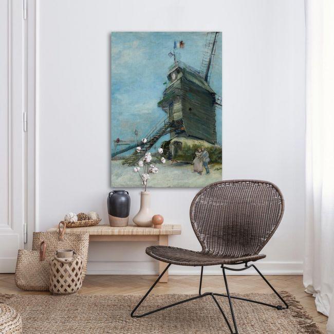 Πίνακας ζωγραφικής Le moulin de la Galette  1887 Vincent van Gogh Καμβάς τελαρωμένος