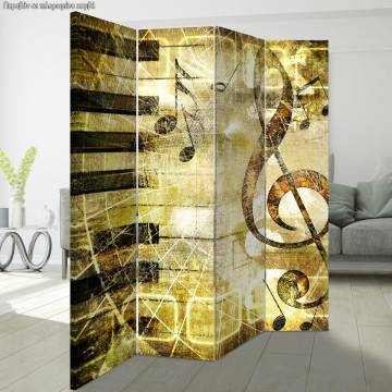 Room divider Notes vintage