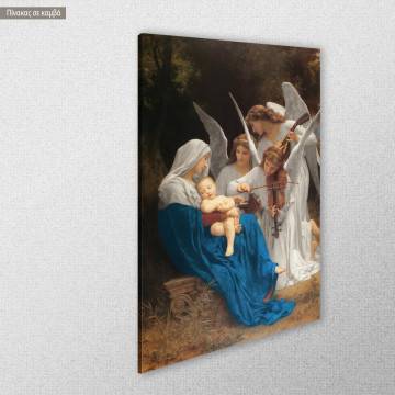Πίνακας ζωγραφικής Virgin with Angels Bouguereau W. A. Καμβάς τελαρωμένος Όψη 1 2