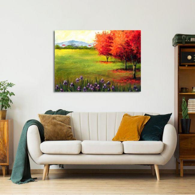 Canvas printTo the village