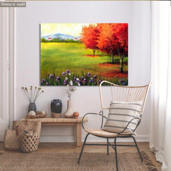 Canvas printTo the village