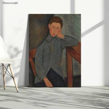 Canvas print The boy, Amedeo Modigliani