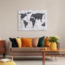 Canvas print Silver texture map