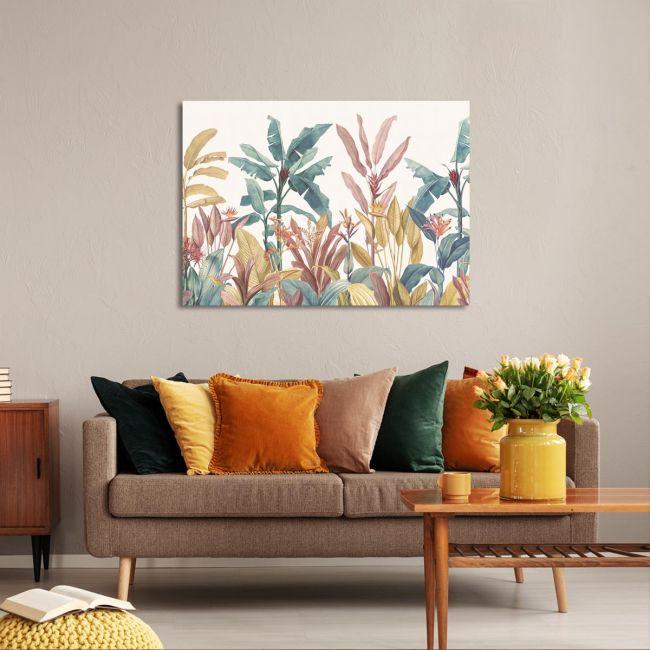 Canvas print Vintage tropical scene