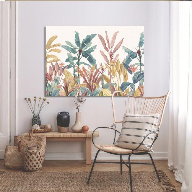 Canvas print Vintage tropical scene