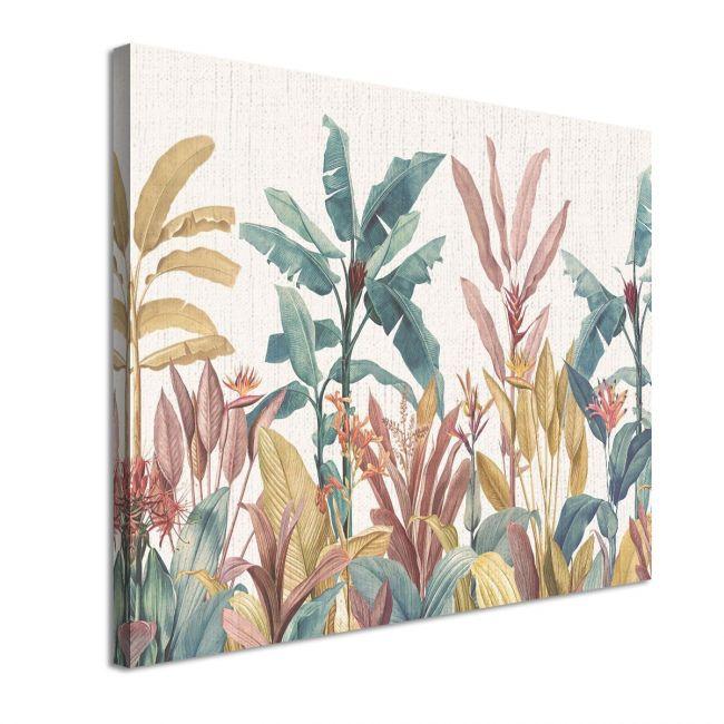 Canvas print Vintage tropical scene