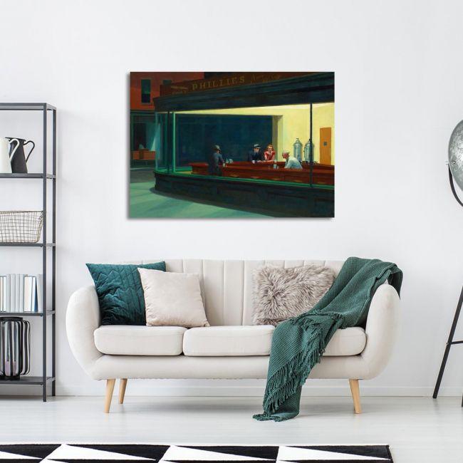 Canvas print Nighthawks, Hopper E.