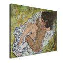 Canvas print The embrace, Schiele Egon