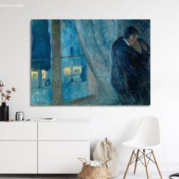Canvas print Kiss by the window, Munch Edvard