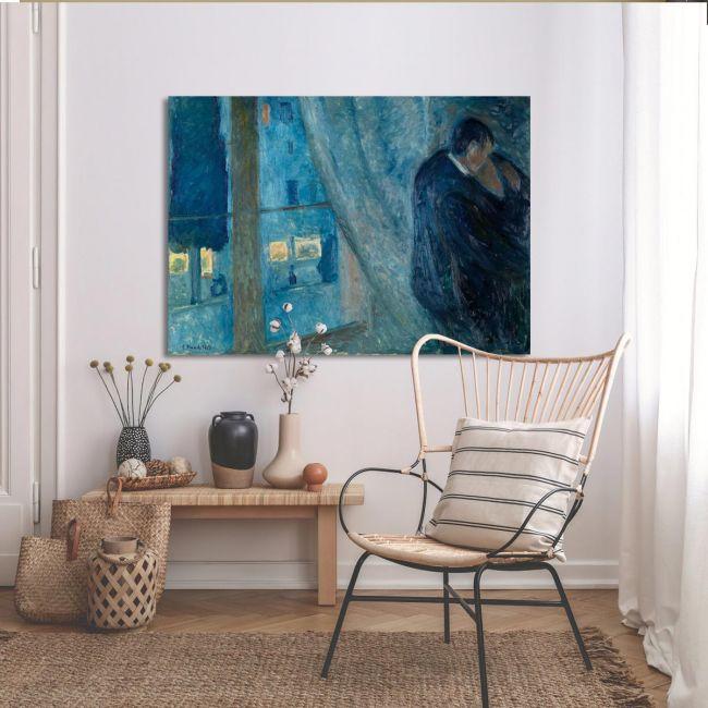 Canvas print Kiss by the window, Munch Edvard