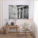 Canvas print Caryatides grayscale