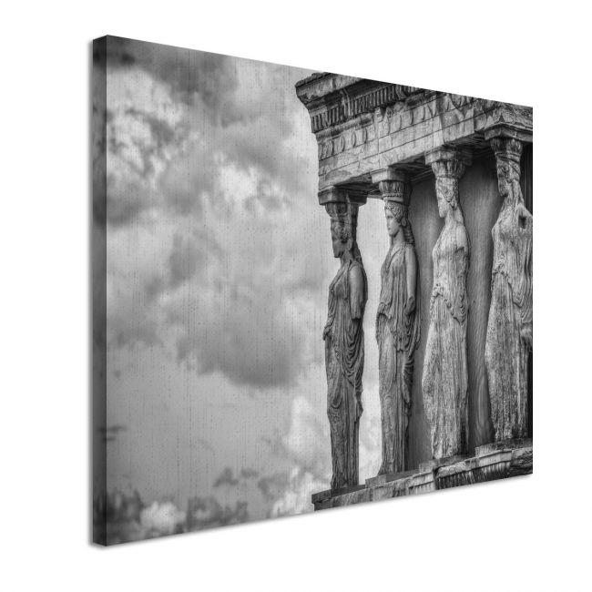 Πίνακας σε καμβά Καρυάτιδες grayscale