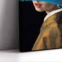 Canvas print Girl with pearl earring reart, (Original Vermeer J)