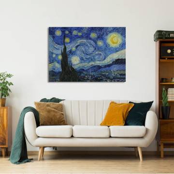 Canvas print Starry night Vincent van Gogh Framed canvas View 1 2
