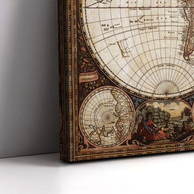 Canvas print World vintage map I