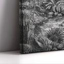 Πίνακας σε καμβά Jungle Landscape in gravure Καμβάς τελαρωμένος