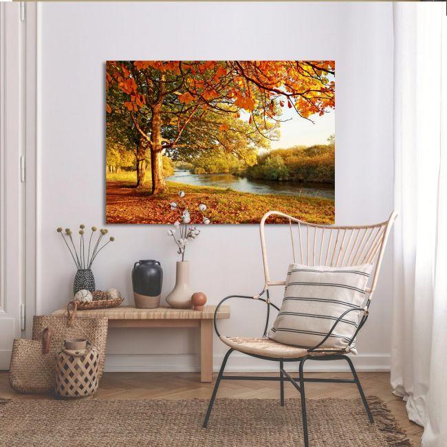 Πίνακας σε καμβά Φθινοπωρινό δάσος, Beautiful autumn