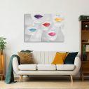 Canvas print Lips and colours