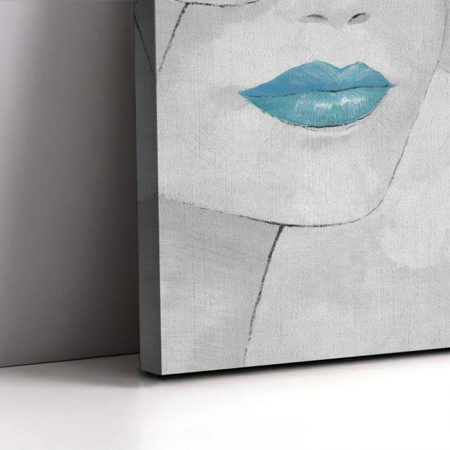 Canvas print Lips and colours