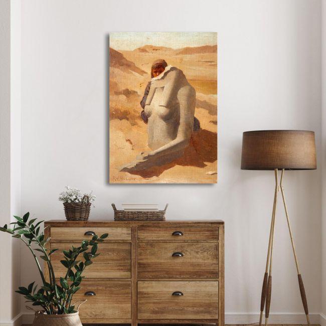 Canvas print Child behind a sculpture, Rallis