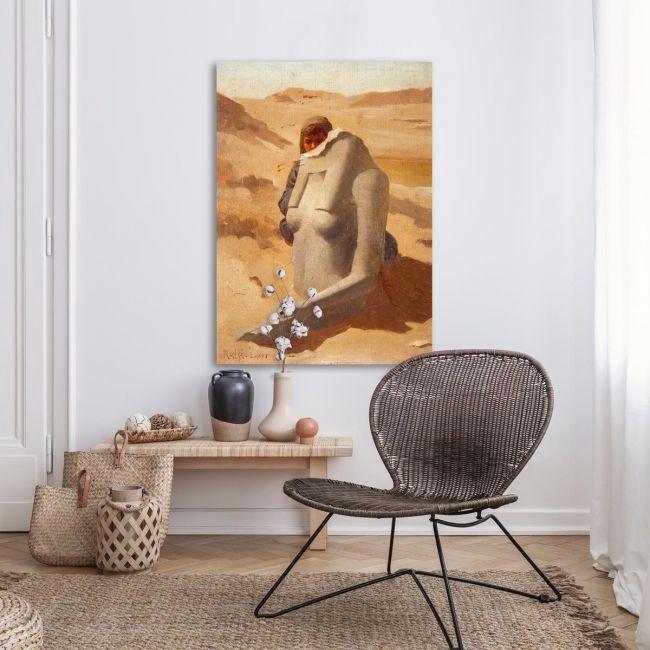 Canvas print Child behind a sculpture, Rallis