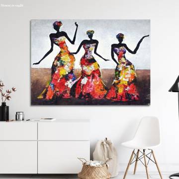 Canvas print African dancing