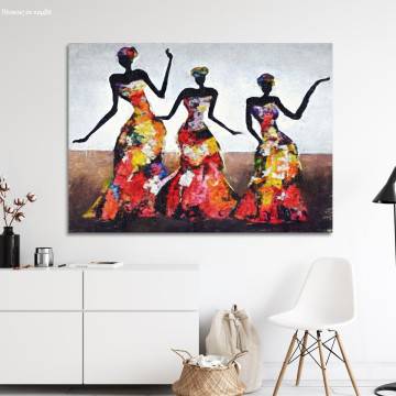 Πίνακας σε καμβά African dancing