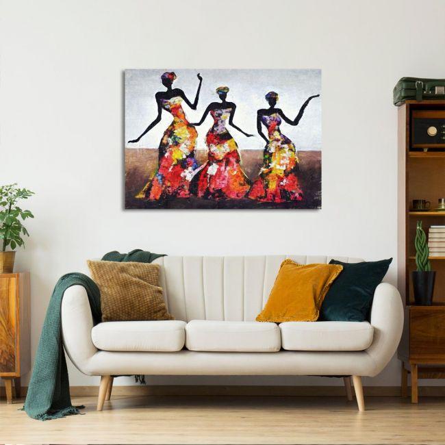 Canvas print African dancing