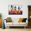 Canvas print African dancing