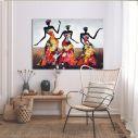 Canvas print African dancing