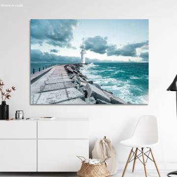 Canvas print Love is a road