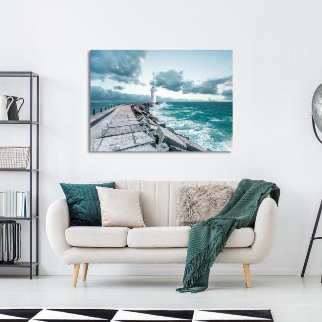 Canvas print Love is a road