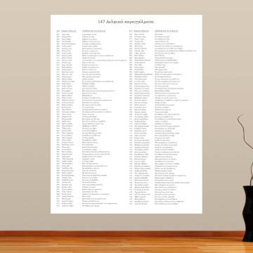 Wall sticker 147 Delfika paraggelmata