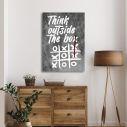 Πίνακας σε καμβά Think outside the box painting