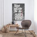 Canvas print Think outside the box painting
